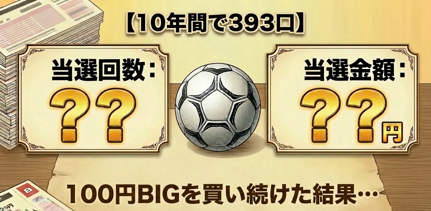 100円BIGを10年間買い続けた結果…アイキャッチ | タメレポ