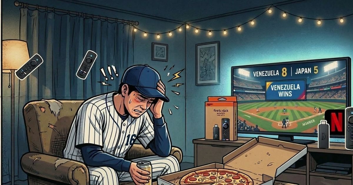 wbc2026 Amazon fFire TV StickでNetflixを観戦し、日本が負けた アイキャッチ画像