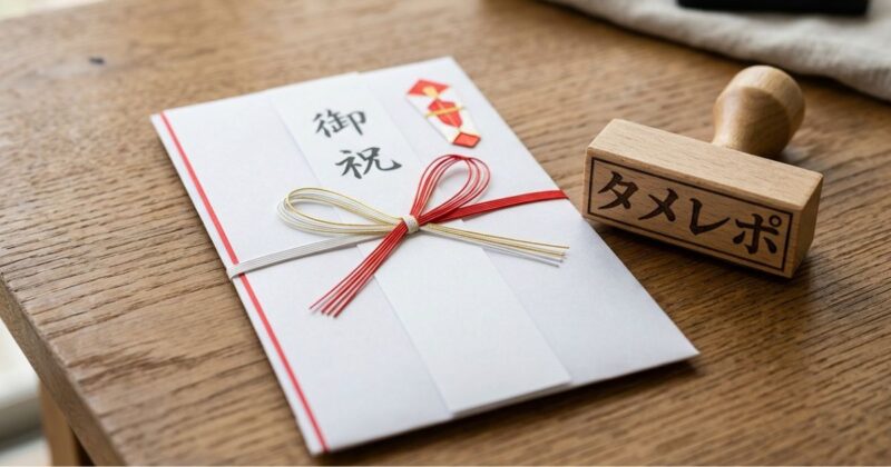 親へのプレゼントに笑印堂で購入『慶弔のし袋用スタンプおなまえ印 連盟タイプ』評価・レビュー | タメレポ