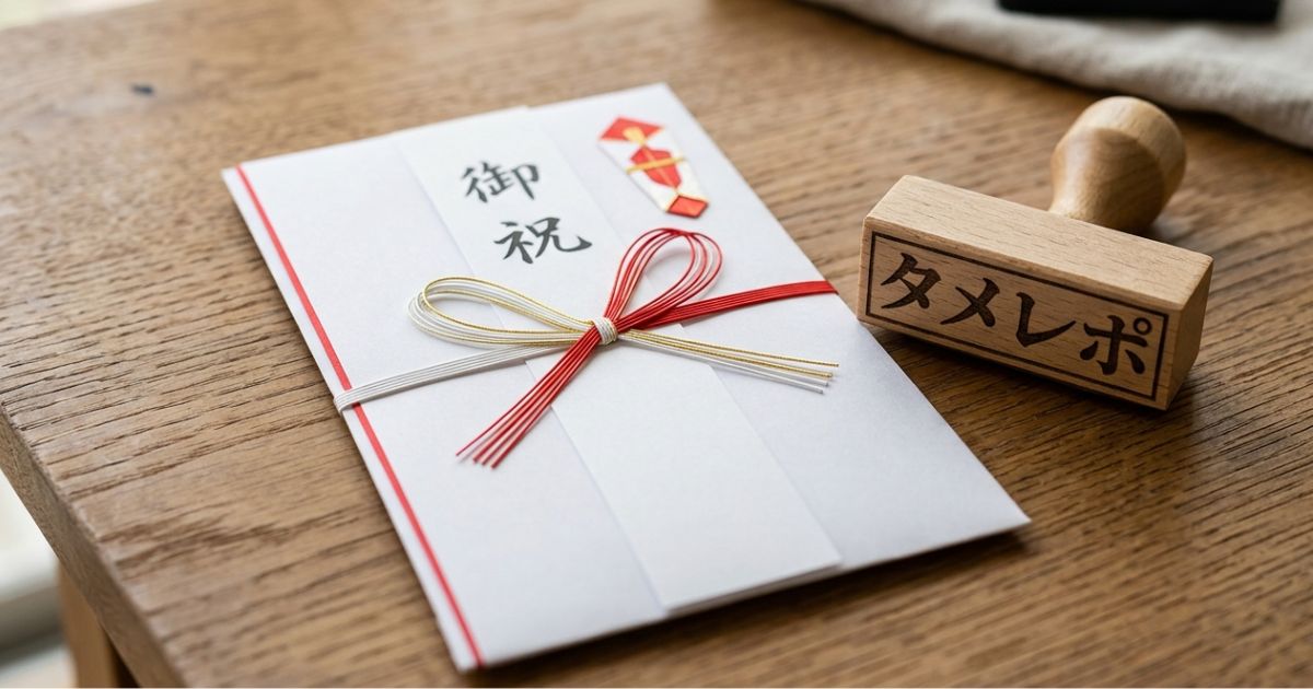 親へのプレゼントに笑印堂で購入『慶弔のし袋用スタンプおなまえ印 連盟タイプ』評価・レビュー | タメレポ